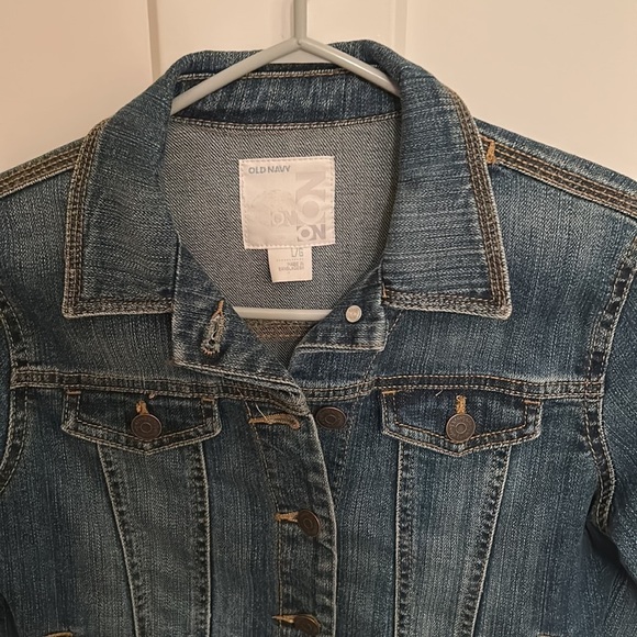 Old Navy soft stretchy youth size L (14-16) Jean jacket - Picture 3 of 6